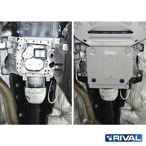 Rival Unterfahrschutz Alu 4mm für VW Touareg, 2018-2022, 3,0TDI; 3,0, Verteilergetriebe