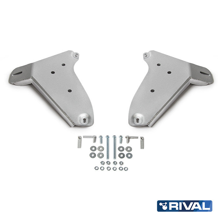 Rival Unterfahrschutz Alu 6mm für VW Amarok, 2016-2021, 2,0TDI; 3,0TDI, Querlenker Unterfahrschutz, Silver, Aluminum