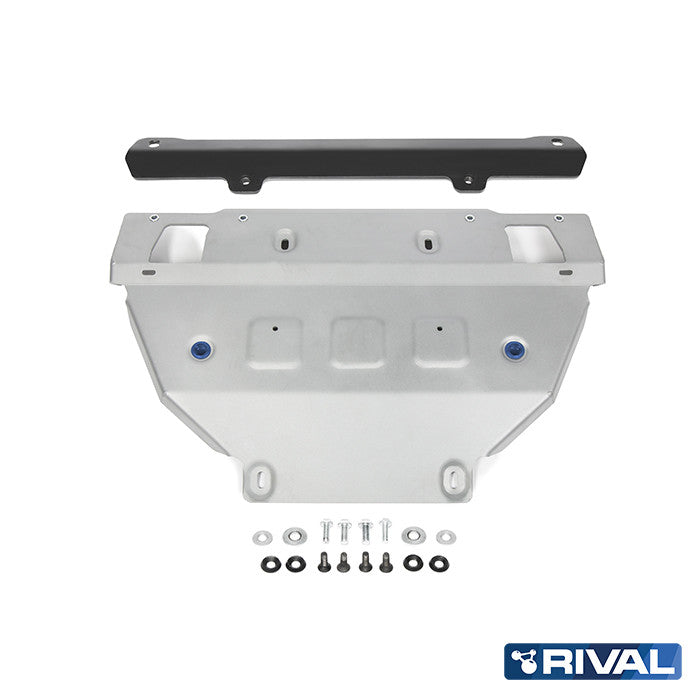 Rival Unterfahrschutz Alu 6mm für Isuzu D-Max, 2012-2020, 1,9; 2,5TD (incl. Euro6) alluminium/regular bumper!, Kühler, Silver, Aluminum