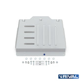 Rival Unterfahrschutz Alu 6mm für Isuzu D-Max, 2021-heute, 1,9D, 3.0D (incl Euro6) Double Cab ONLY!, Verteilergetriebe, Silver, Aluminum