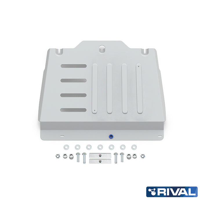 Rival Unterfahrschutz Alu 6mm für Isuzu D-Max, 2021-heute, 1,9D, 3.0D (incl Euro6) Double Cab ONLY!, Verteilergetriebe, Silver, Aluminum