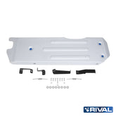 Rival Unterfahrschutz Alu 6mm für Isuzu D-Max, 2021-heute, 1,9D, 3.0D (incl Euro6), Kraftstofftankschutz, Silver, Aluminum
