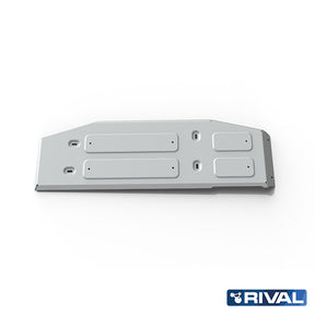 Rival Unterfahrschutz Alu 6mm für Toyota Hilux, 2015-heute, 4WD 2,8D; 2,4D (EURO6 approved), Kraftstofftankschutz, Silver, Aluminum