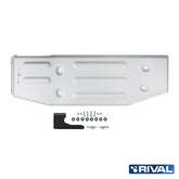 Rival Unterfahrschutz Alu 6mm für Toyota Hilux, 2015-heute, 4WD 2.7, 2.4D, 2.8D (EURO6 approved), Kraftstofftankschutz, Silver, Aluminum