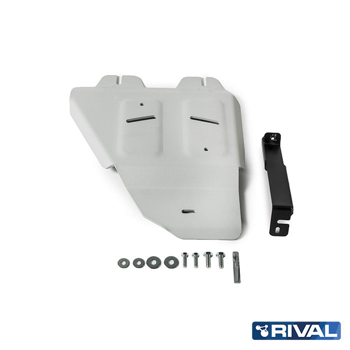 Rival Unterfahrschutz Alu 6mm für Toyota Land Cruiser 200, 2007-heute, 4,5D; 4,6; 4,7 Petrol, Verteilergetriebe, Silver, Aluminum