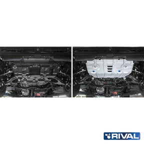 Rival Unterfahrschutz Alu 3 mm für Toyota Land Cruiser Prado 150, 2009-2024, 3,0TD;2,8TD; 2,7; 4,0 , Motor (plate 1)