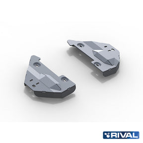 Rival Unterfahrschutz Alu 6mm für Toyota Hilux, 2015-heute, 4WD 2,8D; 2,4D (EURO6 approved), Querlenker Unterfahrschutz, Silver, Aluminum