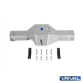 Rival Unterfahrschutz Alu 6mm für Toyota Hilux, 2015-heute, 4WD 2,8D; 2,4D (EURO6 approved), Differential, Silver, Aluminum