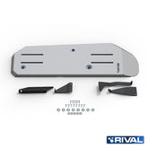 Rival Unterfahrschutz Alu 6mm für Lexus GX, 2009-2019, 4,6, Kraftstofftankschutz, Silver, Aluminum