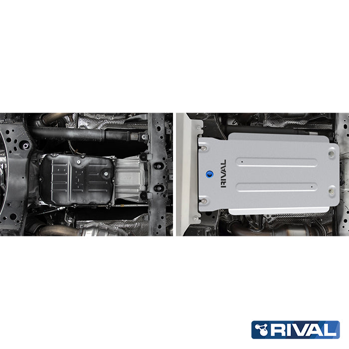 Rival Unterfahrschutz Alu 6mm für Toyota Land Cruiser 300, 2021-heute, 3.5; 4.0; 3.3TD, Getriebe, Silver, Aluminum