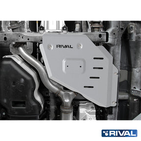 Rival Unterfahrschutz Alu 6mm für Toyota Land Cruiser 300, 2021-heute, 3.5; 4.0; 3.3TD, Verteilergetriebe, Silver, Aluminum