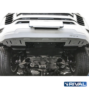 Rival Unterfahrschutz Alu 6mm für Toyota Land Cruiser 300, 2021-heute, 3.5; 4.0; 3.3TD, Front bumper protection, Silver, Aluminum