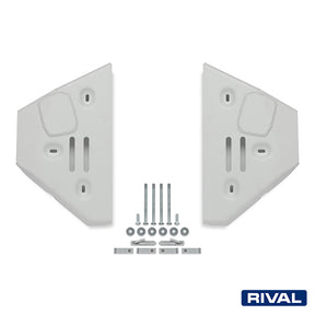 Rival Unterfahrschutz Alu 6mm für Toyota Land Cruiser Prado 250, 2024-heute, 2.8D; 2.4; 2.7, Querlenker Unterfahrschutz, Silver, Aluminum