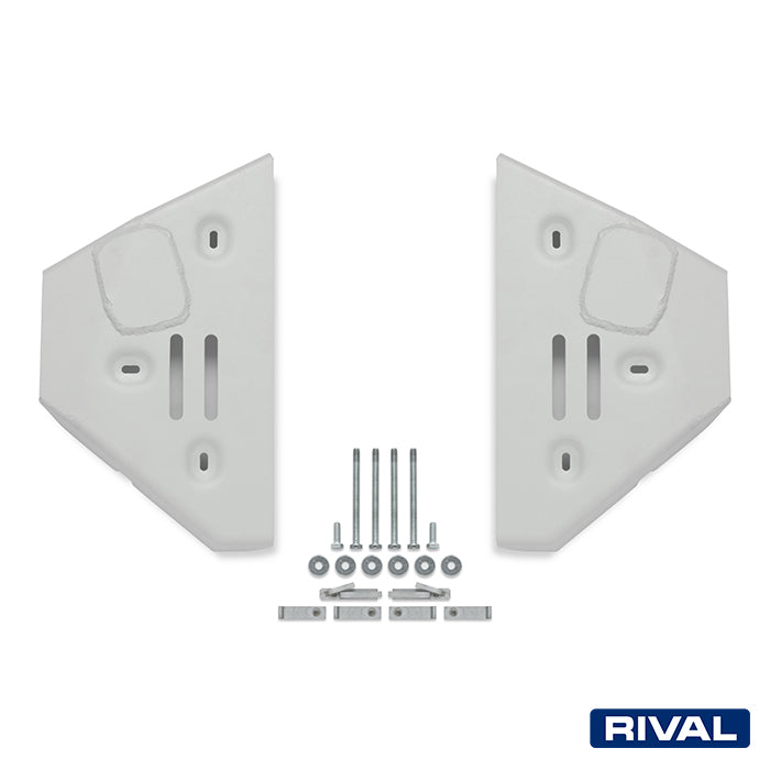 Rival Unterfahrschutz Alu 6mm für Toyota Land Cruiser Prado 250, 2024-heute, 2.8D; 2.4; 2.7, Querlenker Unterfahrschutz, Silver, Aluminum