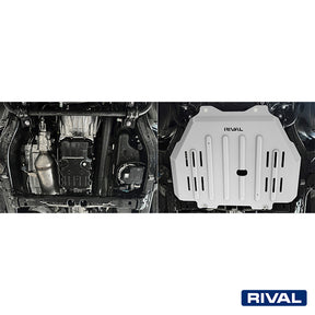 Rival Unterfahrschutz Alu 6mm für Toyota Land Cruiser Prado 250, 2024-heute, 2.8D, Getriebe, Silver, Aluminum