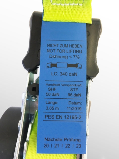 Automatik Spanngurt inkl. Spitzhaken mit ZurrMatic Aufrollfunktion 25 50 mm Gurtband