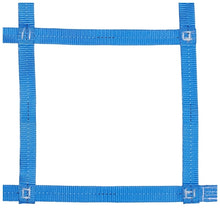 Ladungssicherungsnetz Gurtbandnetz 25mm Gurtband Blau Schwarz 1200 daN