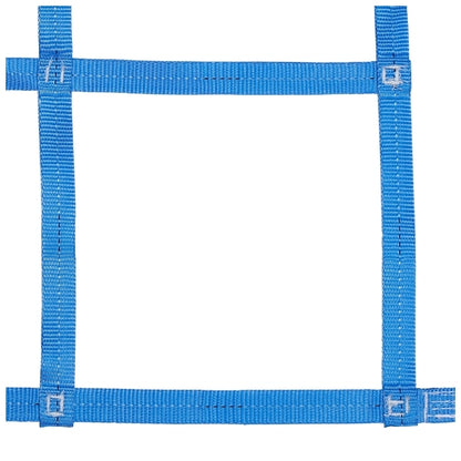 Ladungssicherungsnetz Gurtbandnetz 25mm Gurtband Blau Schwarz 1200 daN