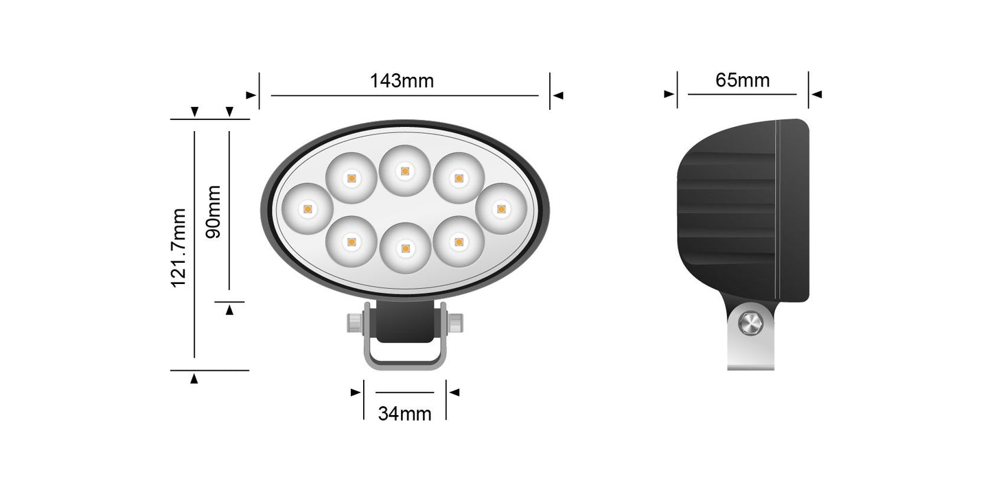 STEDI 24W Traktor LED LED – Arbeitsscheinwerfer