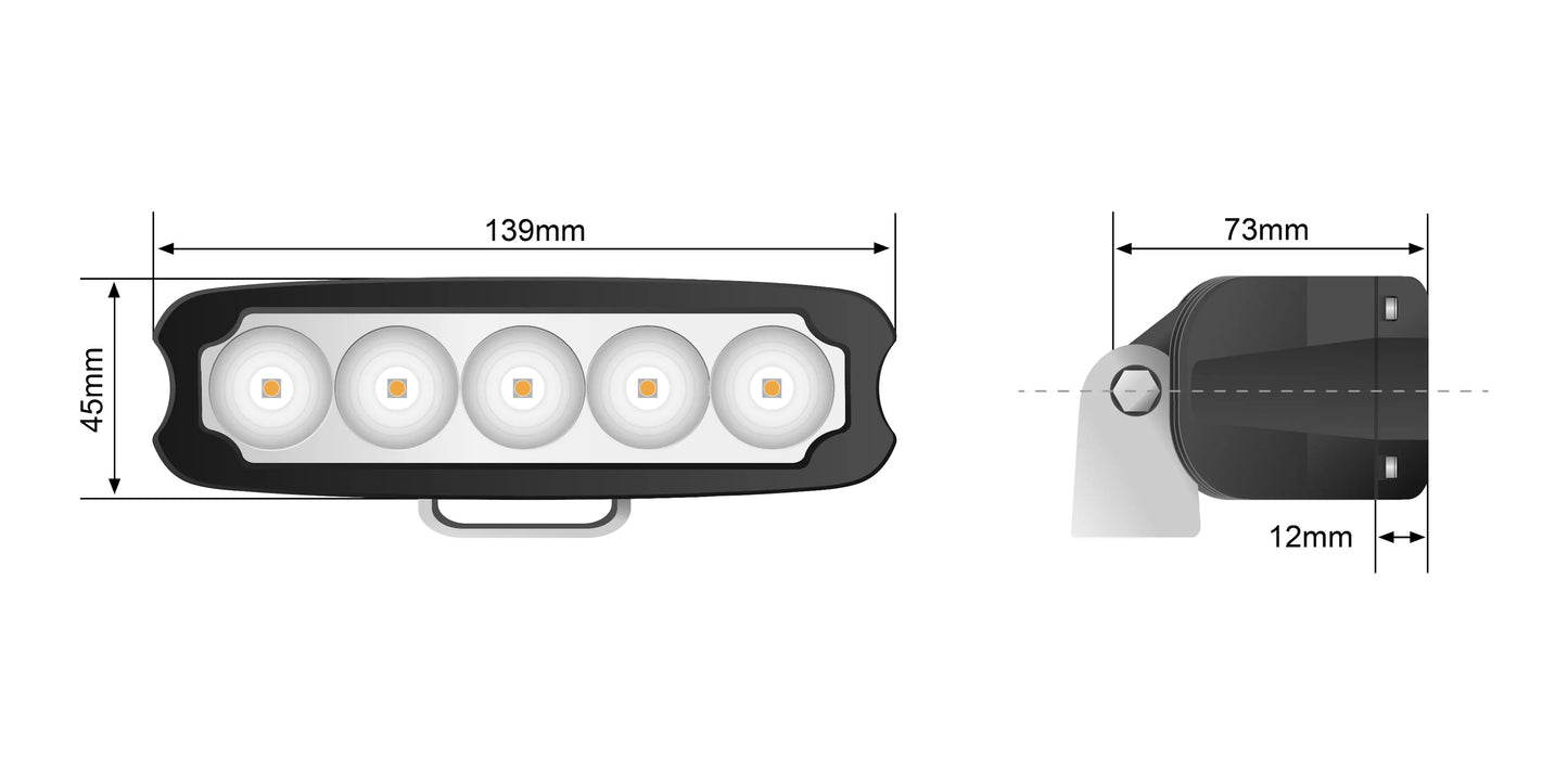STEDI 25W Low Profile LED LED – Arbeitsscheinwerfer (1 Stk.)