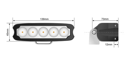 STEDI 25W Low Profile LED LED – Arbeitsscheinwerfer (1 Stk.)