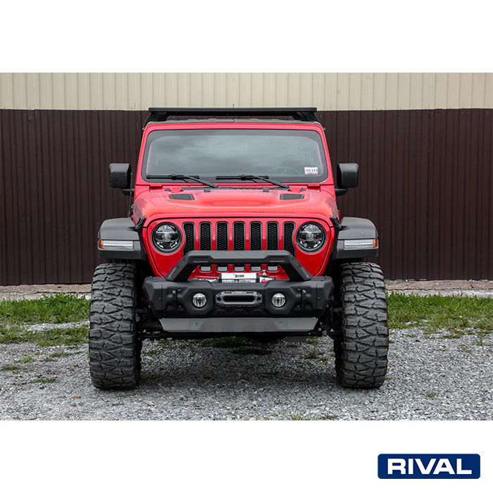 RIVAL Offroad-Frontstoßstange für Jeep Wrangler 2007-2018, 2018- – Stahl