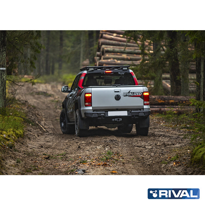 RIVAL Offroad-Heckstoßstange für Volkswagen Amarok 2010-2016, 2016-2021 – Aluminium