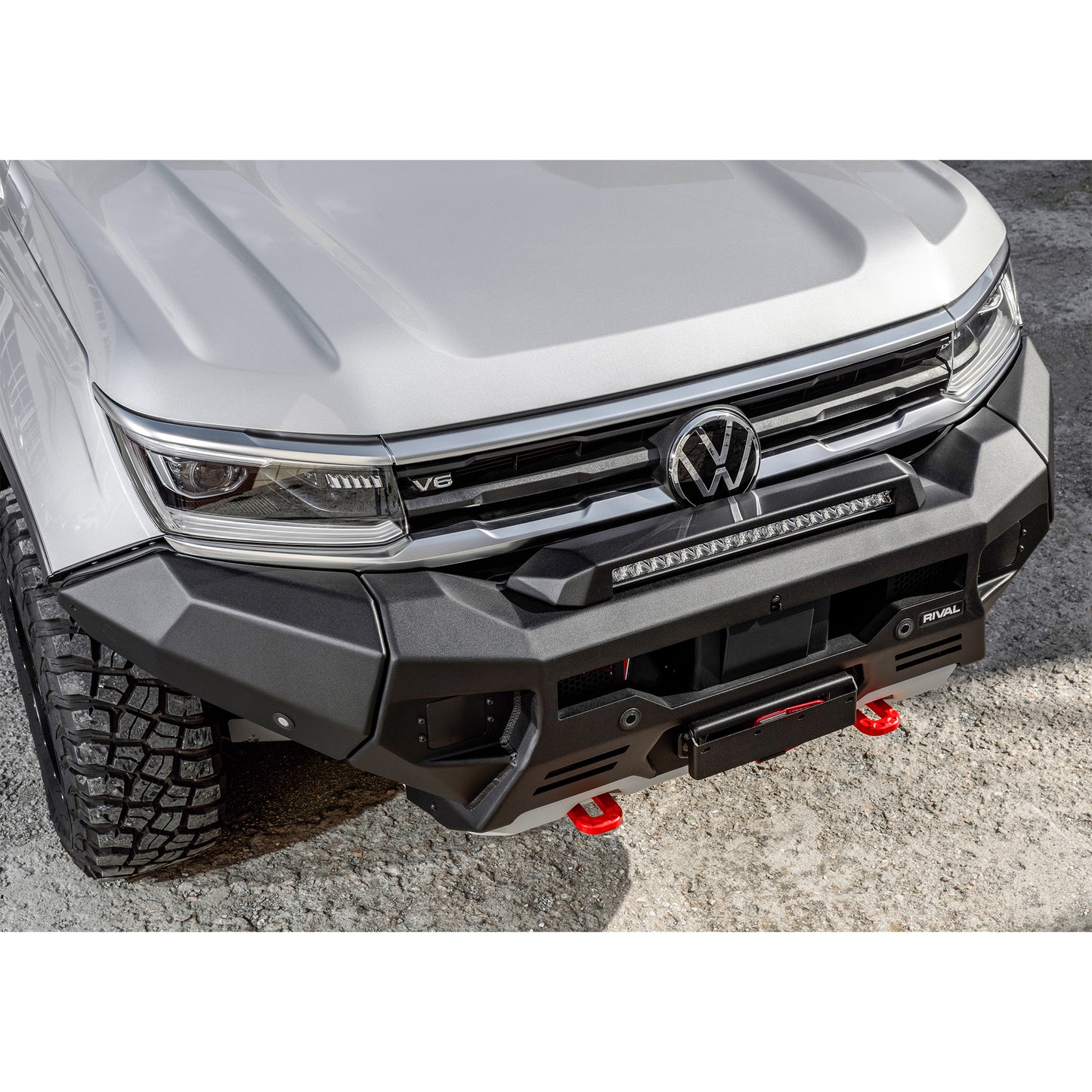 RIVAL Aluminium Offroad Frontstoßstange mit LED-Leuchten für VW Amarok ab 2023