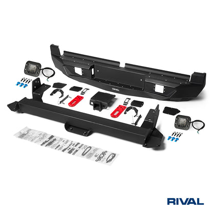 RIVAL Offroad-Heckstoßstange für Isuzu D-Max 2021-2023 – Aluminium
