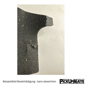 C-Ware - Antirutschmatte Ford Ranger, Doppelkabine, Kunststoffwanne-Laderaumwanne, ab 2023 New Generation, 6mm - Wannenform 1 Ausbuchtung zur Kabinenwand