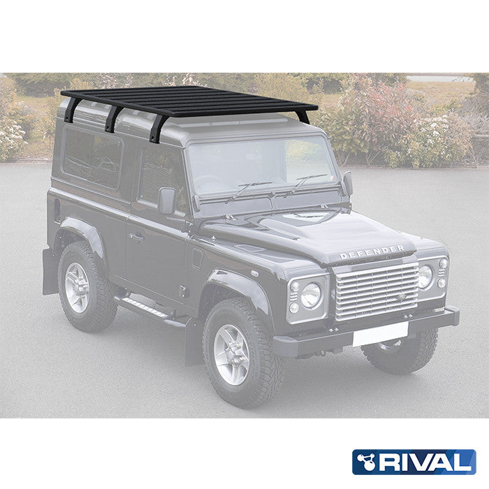 RIVAL Modularer Aluminium-Dachträger für Land Rover DEFENDER 1990 - 2016 – Aluminium