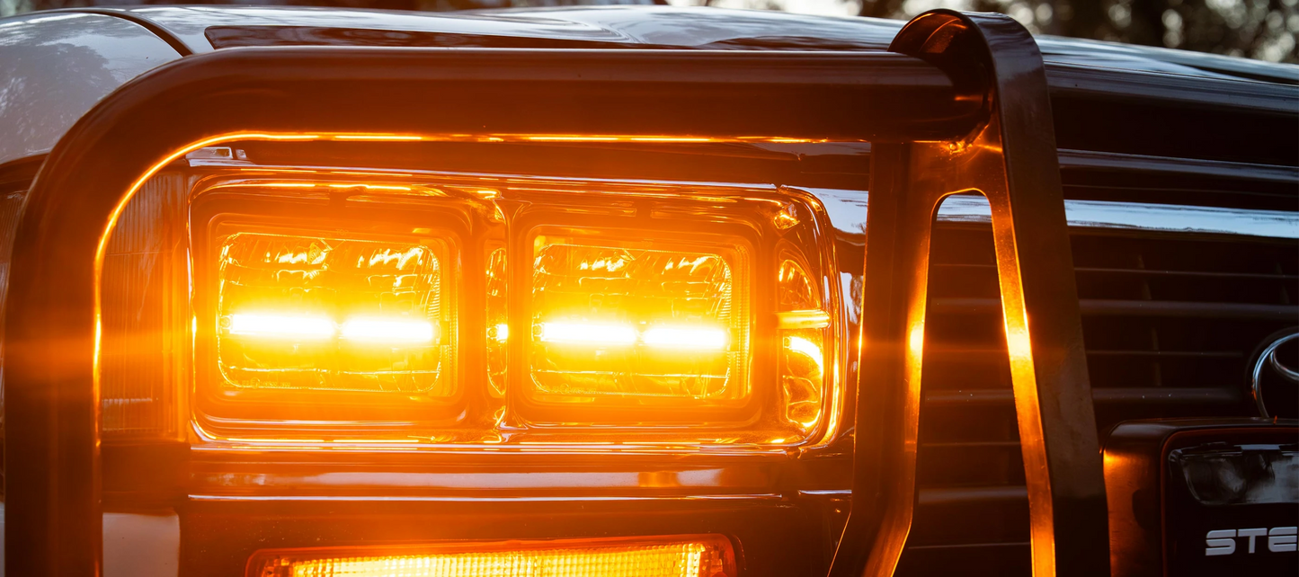 STEDI Homage 7x5" LED Upgrade Scheinwerfer – inkl. Standlicht & Blinker (1 Stk.)