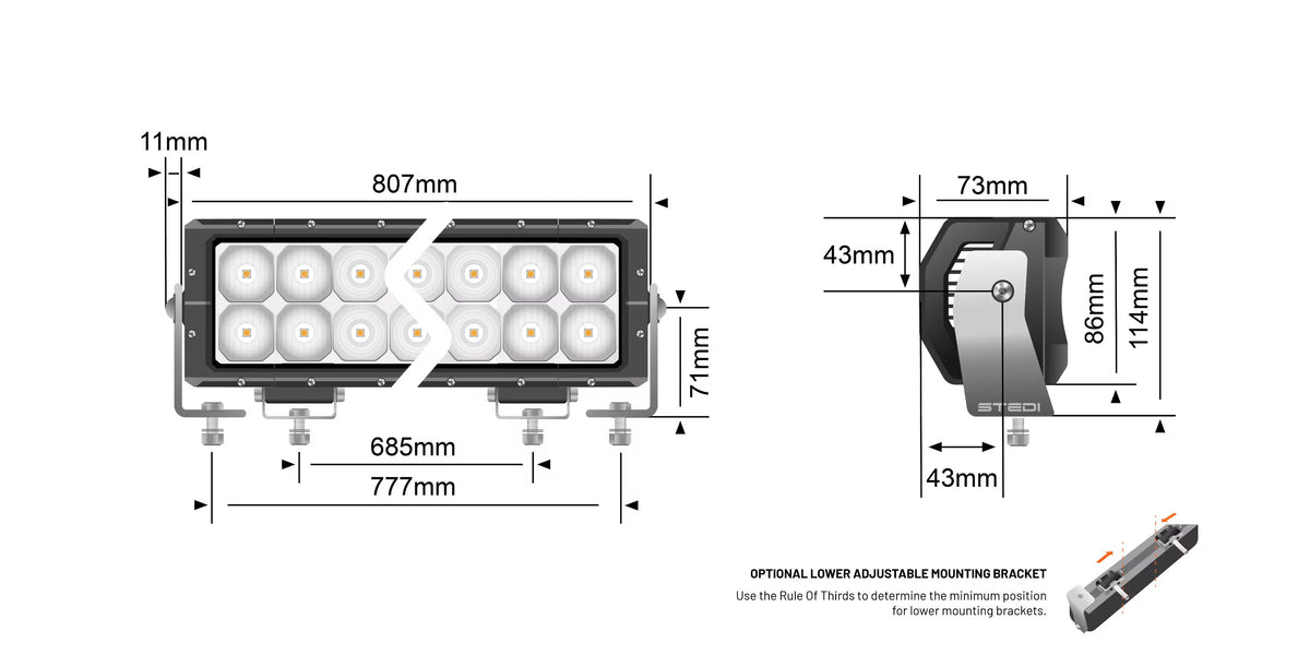 STEDI LED – Lightbar ST4K 32 Zoll