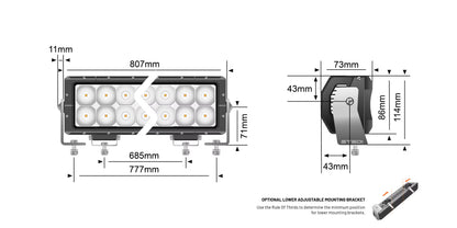 STEDI LED – Lightbar ST4K 32 Zoll