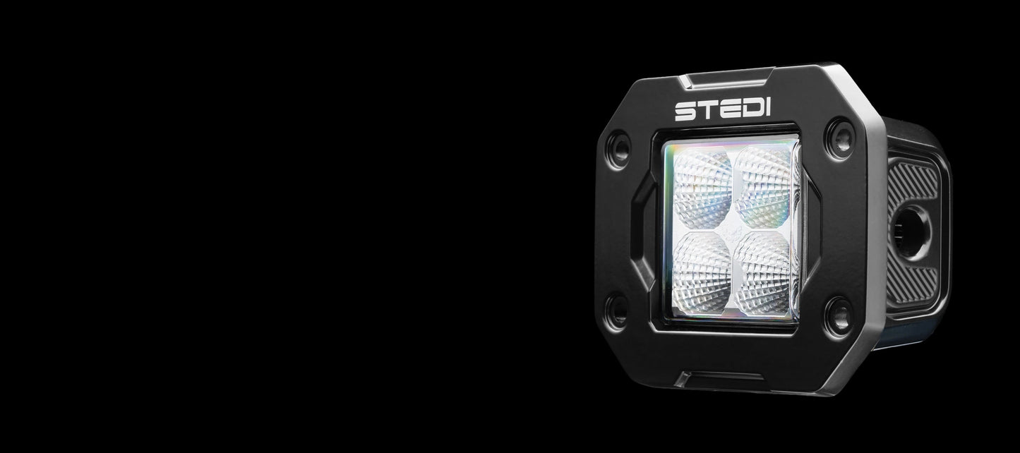 STEDI G4 Black FLUSH Work LED