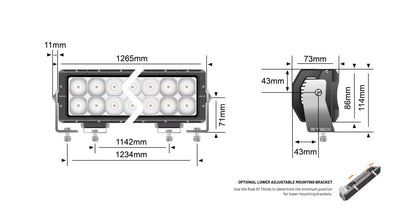 STEDI LED – Lightbar ST4K 50 Zoll