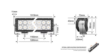 STEDI LED – Lightbar ST4K 52 Zoll