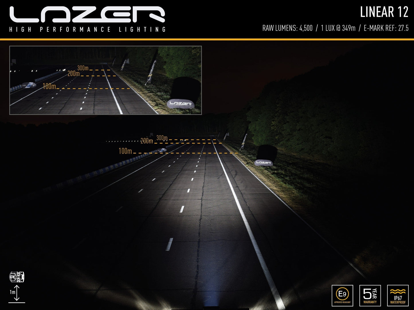 Lazer Lamps Linear 12 Standard