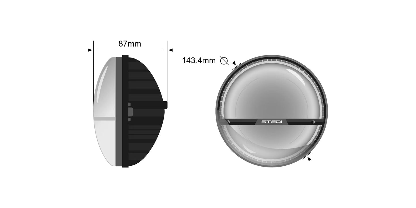 STEDI 5.75 Inch Homage Chrome 3000K