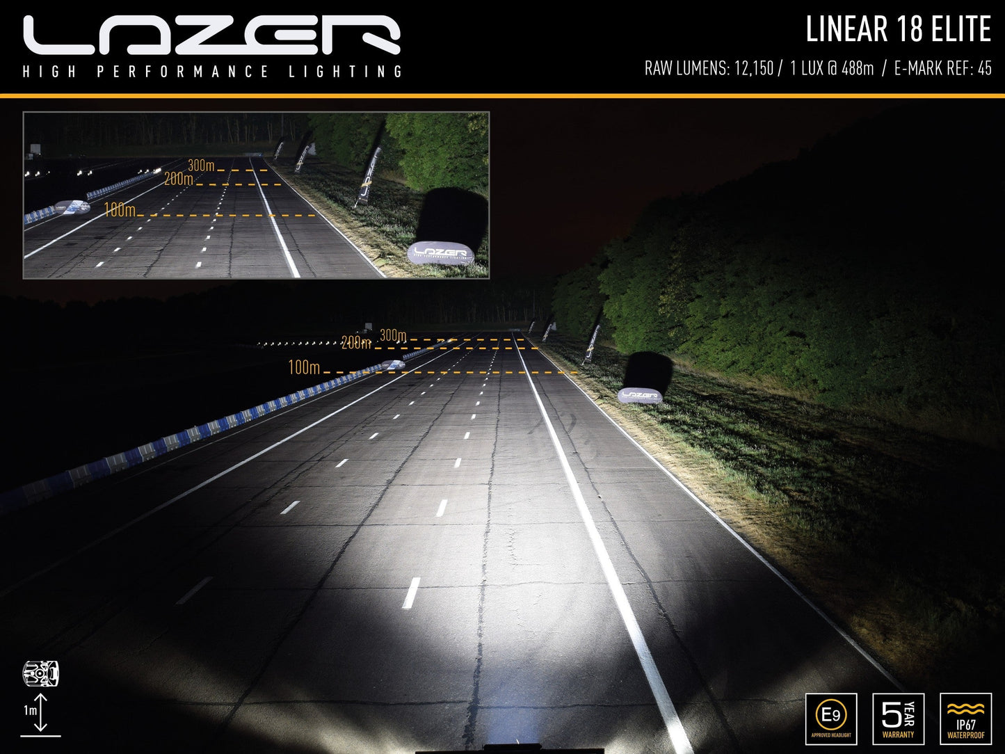 Lazer Lamps Linear 18 Elite mit Doppel E Zulassung