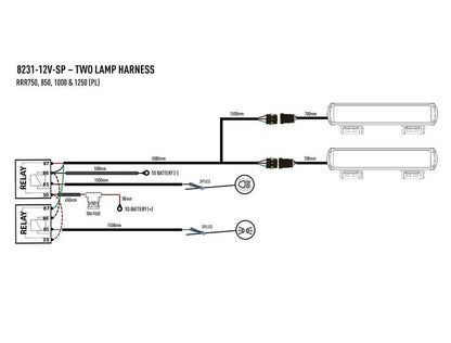 Lazer Lamps Kabelsatz Doppel-Splice TripleR mit Positionslicht