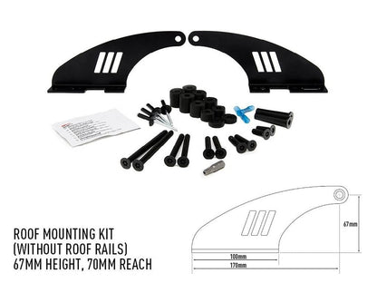 Lazer Lamps Dachmontagesatz ohne Reling 67mm