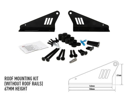 Lazer Lamps Dachmontagesatz ohne Reling 67mm