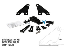 Lazer Lamps Dachmontagesatz mit Reling 65mm