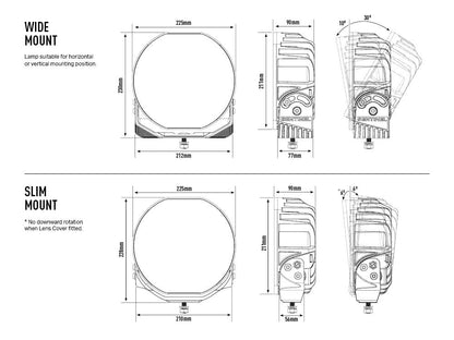 Lazer Lamps SENTINEL 9" Standard Chrome
