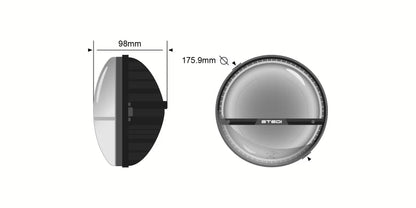 STEDI 7Inch Homage LED Headlight – Chrome (3000K)