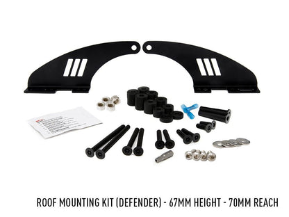 Lazer Lamps Dachanbau-Kit LAND ROVER Defender -2018 67mm Dachanbau Halterung/Linear 48/Linear Kabelsatz LL-1L-LP-220 Halterung 67mm Dachanbau Halterung