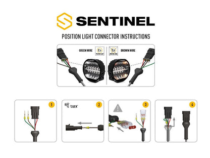 Lazer Lamps SENTINEL 7" ELITE black mit Pos.Licht