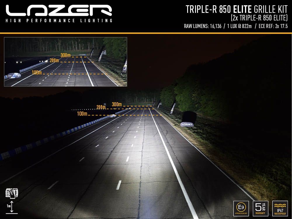 Lazer Lamps Kühlergrill-Kit FORD RANGER LTD (2023+) Triple-R 850 Gen2 TripleR 850 STD mit Pos.Licht Leuchtenart TripleR 850 STD mit Pos.Licht