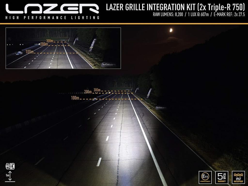 Lazer Lamps Kühlergrill-Kit FORD Transit Custom (2012-2017) Triple-R 750 Gen2 TripleR 750 G2 STD mit Pos.Licht Leuchtenart TripleR 750 G2 STD mit Pos.Licht